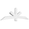 Ekena Millwork Alberta Architectural Grade PVC Gable Bracket, 96"W x 28"H x 4"D x 6"F, 7/12 Pitch GBP096X28X0406ALB00 - alternate 1